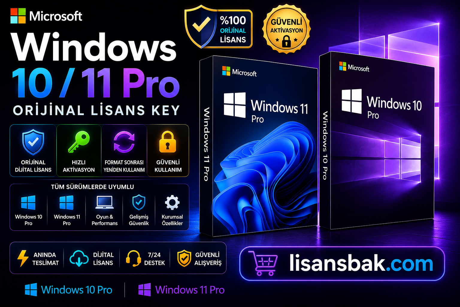 Lisansbak Windows 10 / 11 Pro - Görsel 1